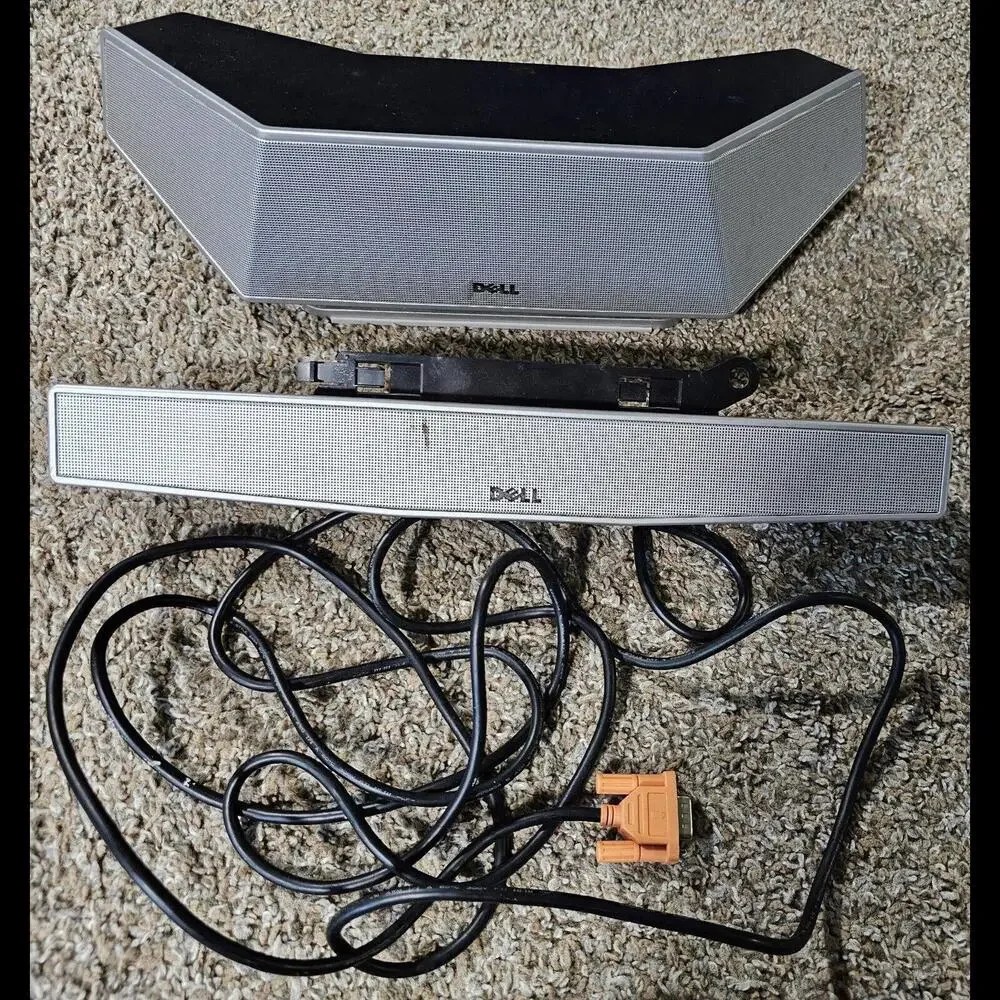 DELL Wireless Speaker System WL6000 With Power Adapter & Extra Speaker UNTESTED